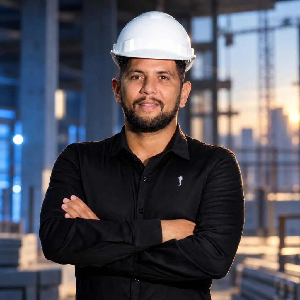 Eng. Valter Dutra, CEO do Grupo Paredes Betel, em canteiro de obras